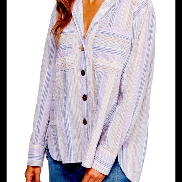 Free People Tops - Free People High Tide Button Up